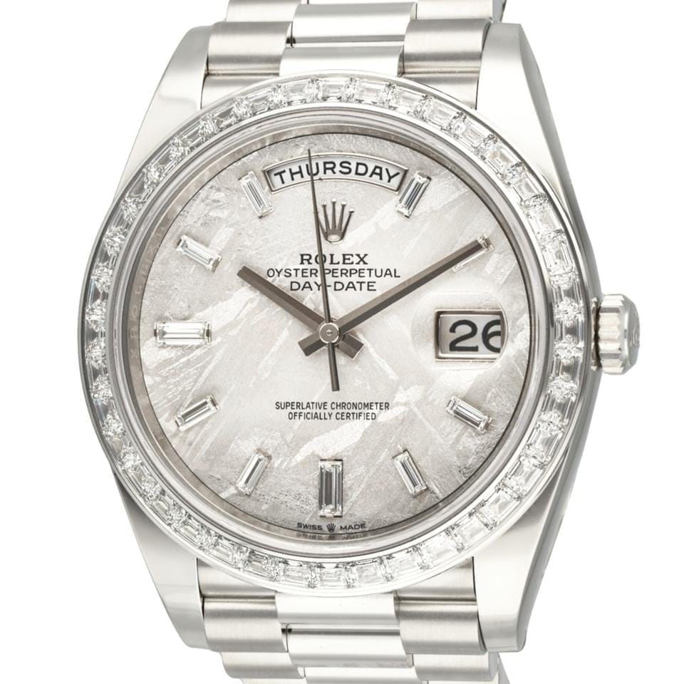 Rolex | Day-Date | 228396TBR | Platinum | 40 mm | Platinum | Meteorite | Automatic