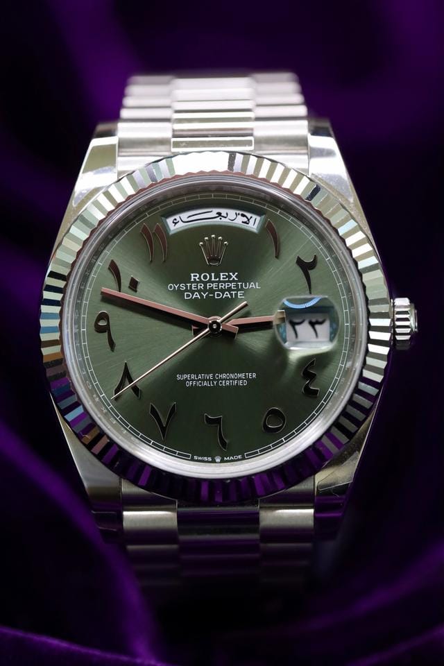 Rolex | Day-Date | 228236 | Platinum | Platinum | Green | Automatic