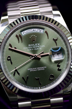Rolex | Day-Date | 228236 | Platinum | Platinum | Green | Automatic
