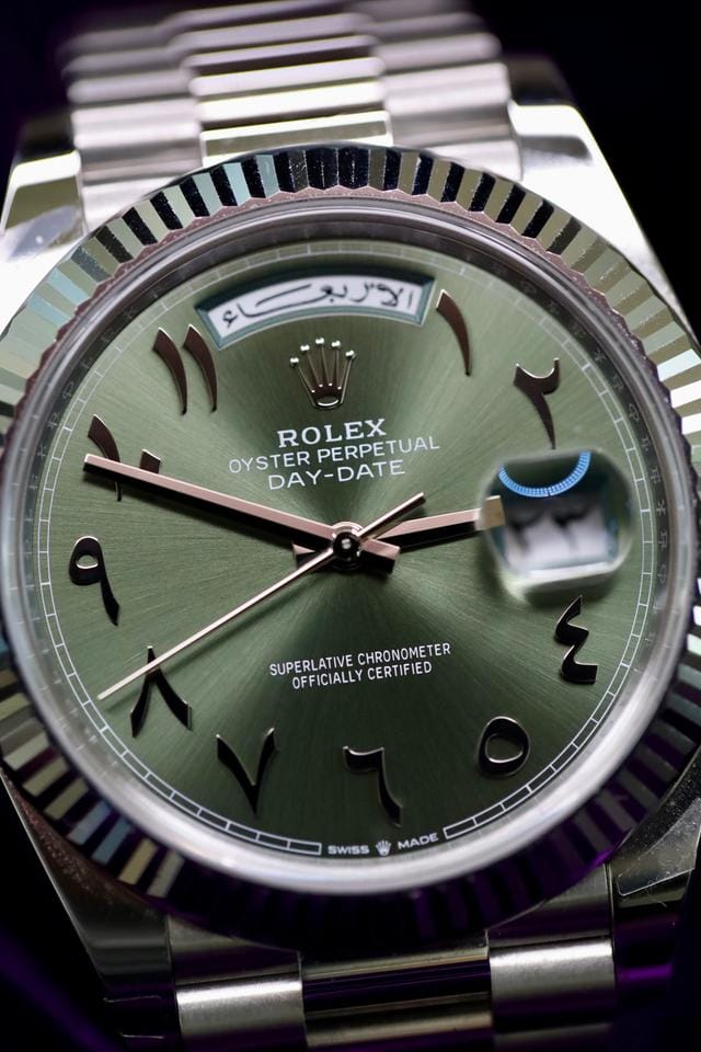 Rolex | Day-Date | 228236 | Platinum | Platinum | Green | Automatic