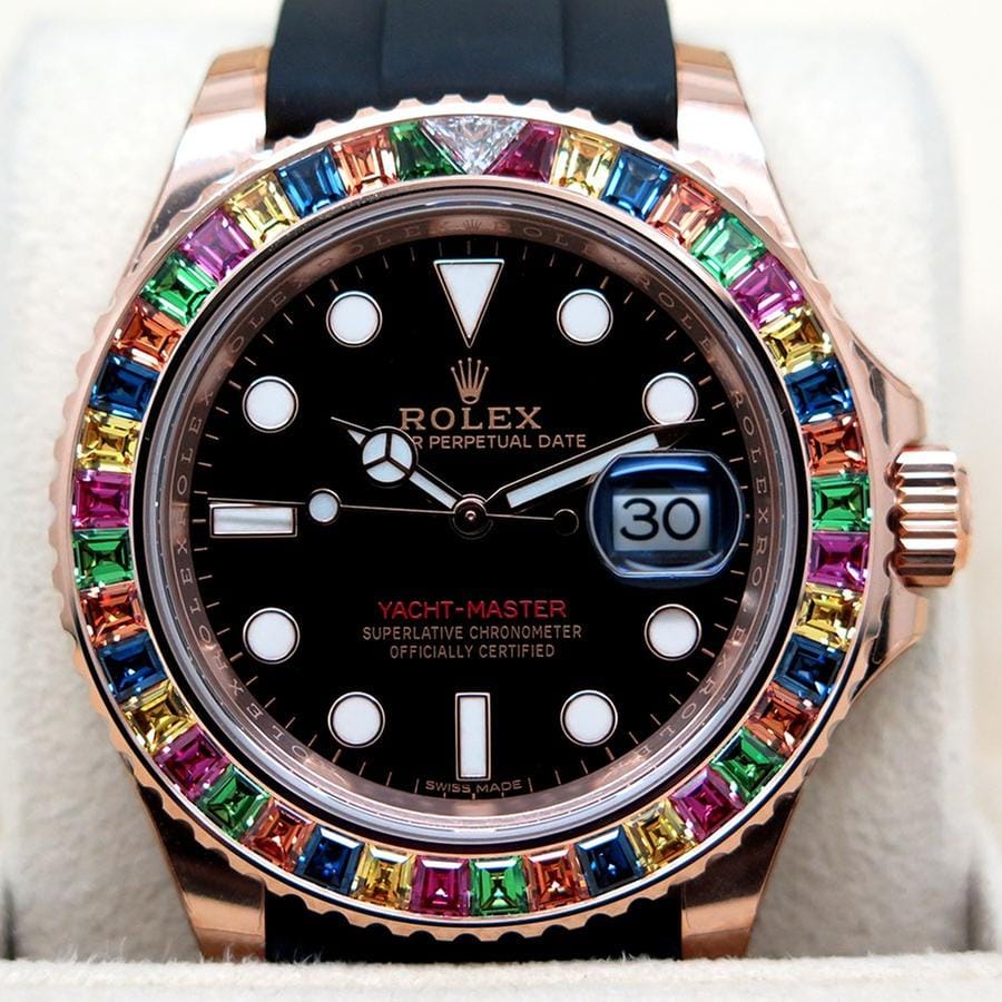 Rolex | Yacht-Master | 116695 | Rose gold | 40 mm | Rubber | Black | Automatic