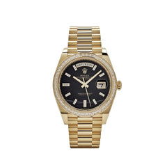 Rolex | Day-Date | 228398TBR | Yellow gold | 40 mm | Yellow gold | Black | Automatic