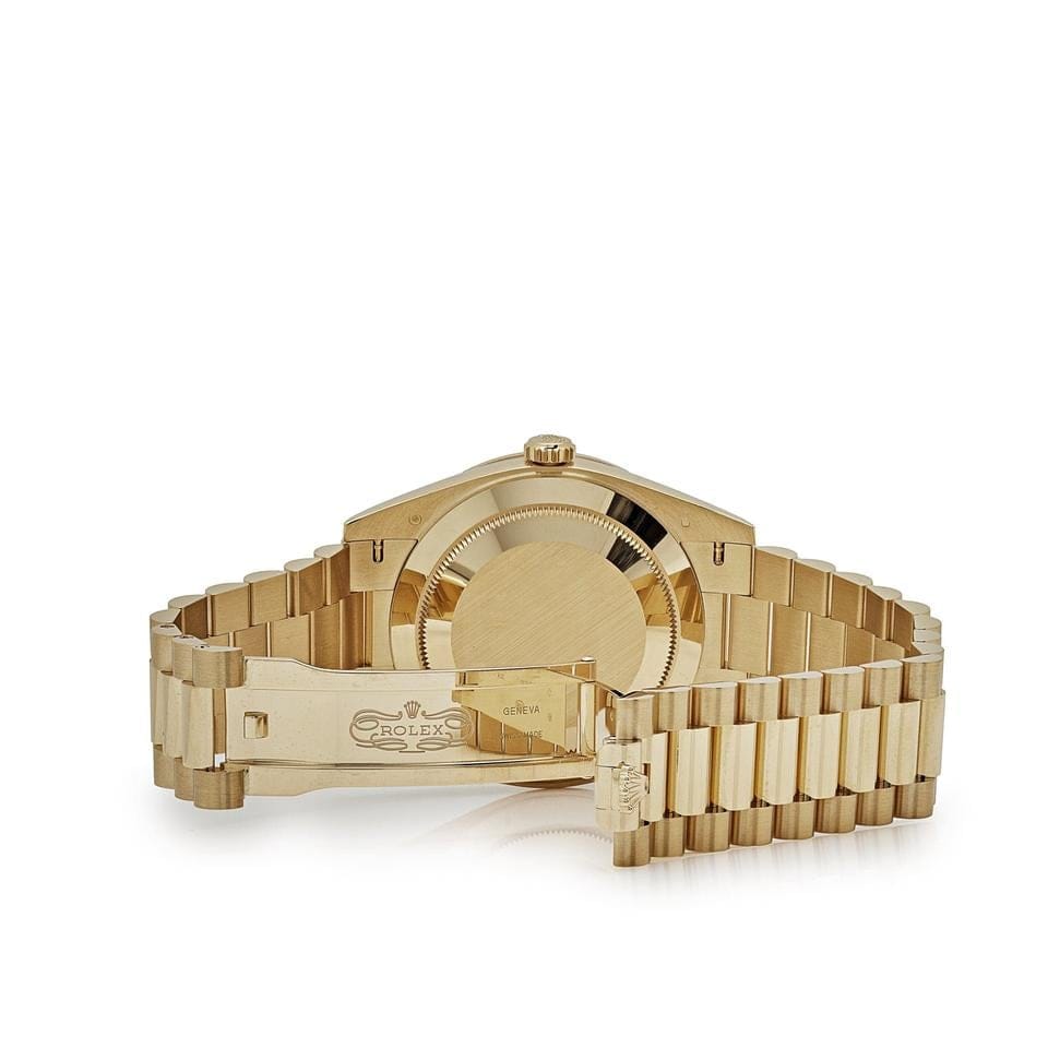 Rolex | Day-Date | 228398TBR | Yellow gold | 40 mm | Yellow gold | Black | Automatic