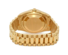 Rolex | Day-Date | 128238-0121 | Yellow gold | 36 mm | Yellow gold | Green | Automatic
