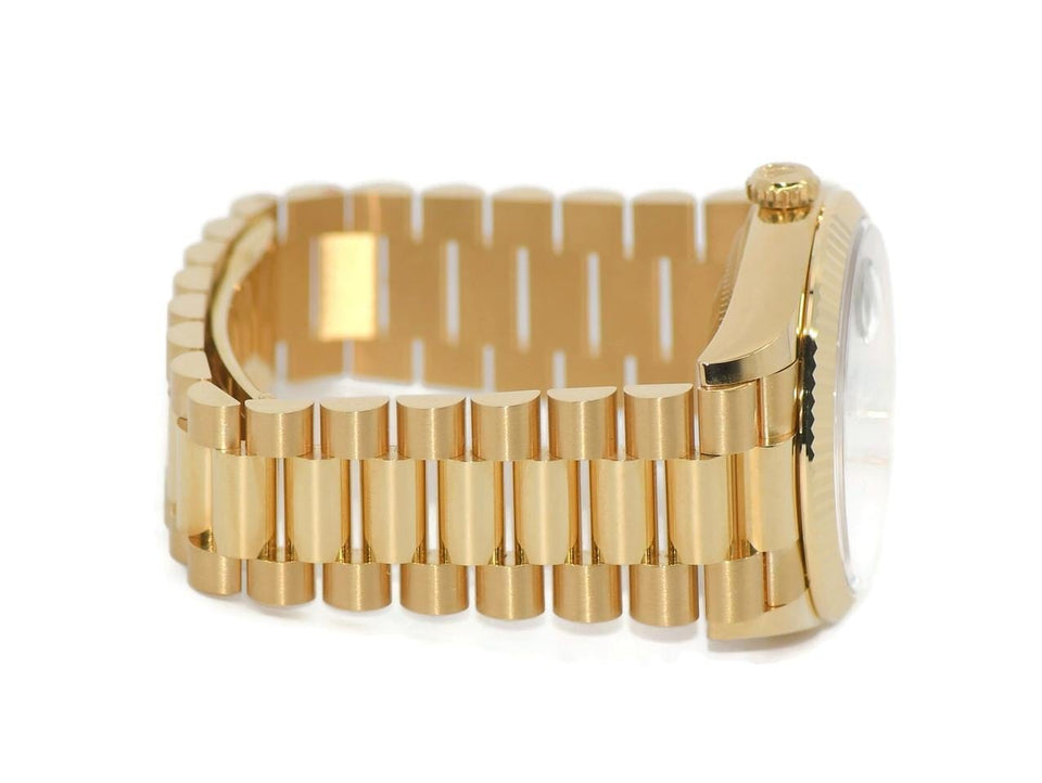 Rolex | Day-Date | 128238-0121 | Yellow gold | 36 mm | Yellow gold | Green | Automatic