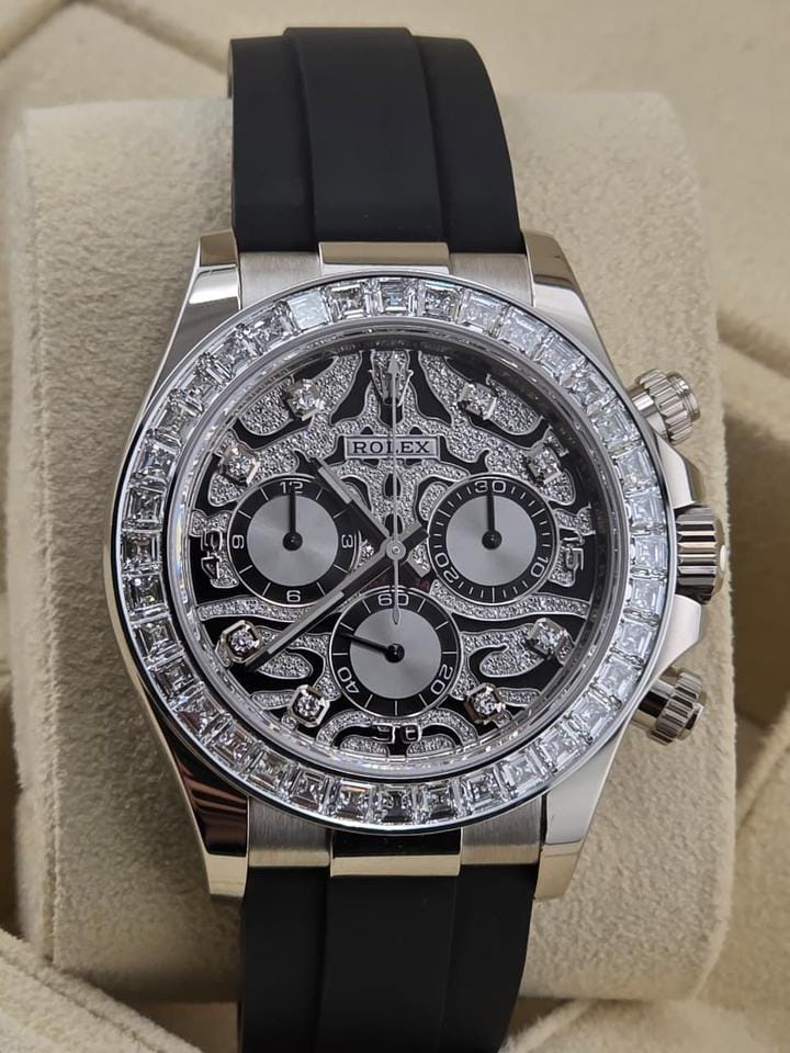 Rolex | Daytona | 116589TBR | White gold | 40 mm | Rubber | Silver | Automatic