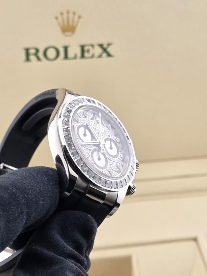 Rolex | Daytona | 116589TBR | White gold | 40 mm | Rubber | Silver | Automatic