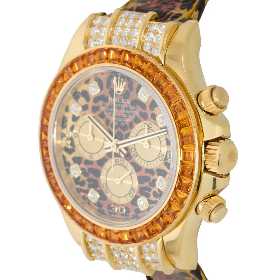 Rolex | Daytona | M151307 | Yellow gold | 40 x 47 mm | Leather | Orange | Automatic