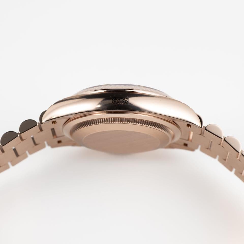 Rolex | Day-Date | 128235 | Rose gold | 36 mm | Rose gold | Orange | Automatic