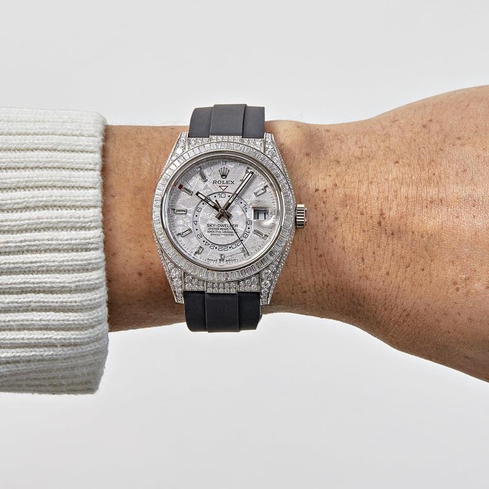 Rolex | Sky-Dweller | 336259TBR | White gold | 42 mm | Rubber | White | Automatic