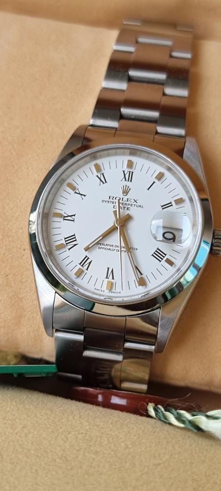 Rolexold stock. Oyster date 15200 full set in showroom condition. Brand new old stock.