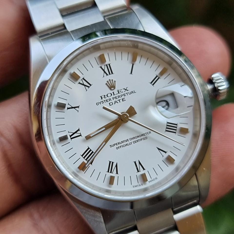 Rolexold stock. Oyster date 15200 full set in showroom condition. Brand new old stock.