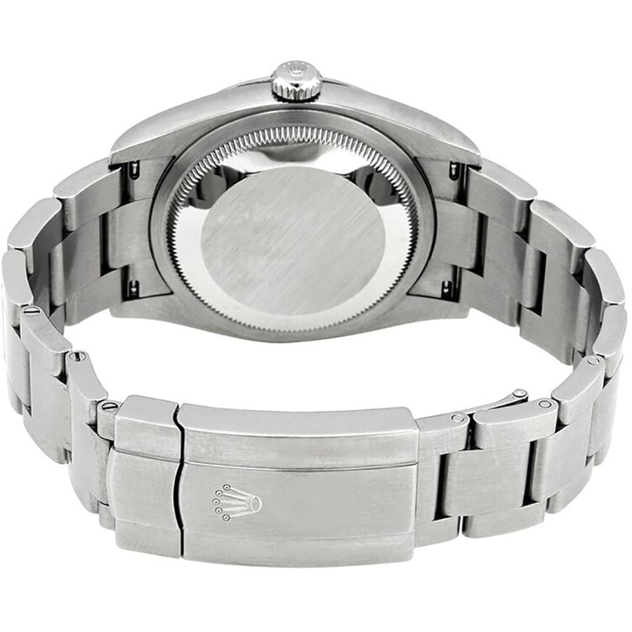 Rolex Oyster Perpetual Silver Dial Gold Accent 36mm Stainless Steel Women's Watch 126000-0001 Full Complete Set