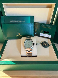 Rolex Oyster Perpetual UNWORN Oyster Perpetual 31 Pistachio Dated March 4th 2026