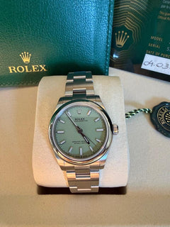 Rolex Oyster Perpetual UNWORN Oyster Perpetual 31 Pistachio Dated March 4th 2026