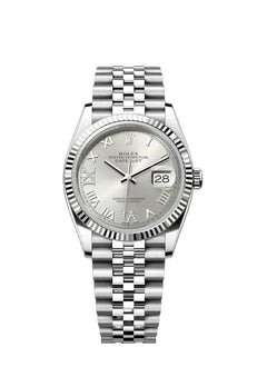 Rolex Oyster Perpetual 36 White Gold Bezel Jubilee Bracelet Full Set