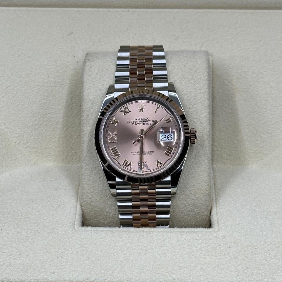 Rolex Datejust 36 126231 Pink Roman VIIX Diamonds Jubilee 2025