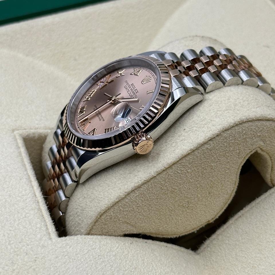 Rolex Datejust 36 126231 Pink Roman VIIX Diamonds Jubilee 2025