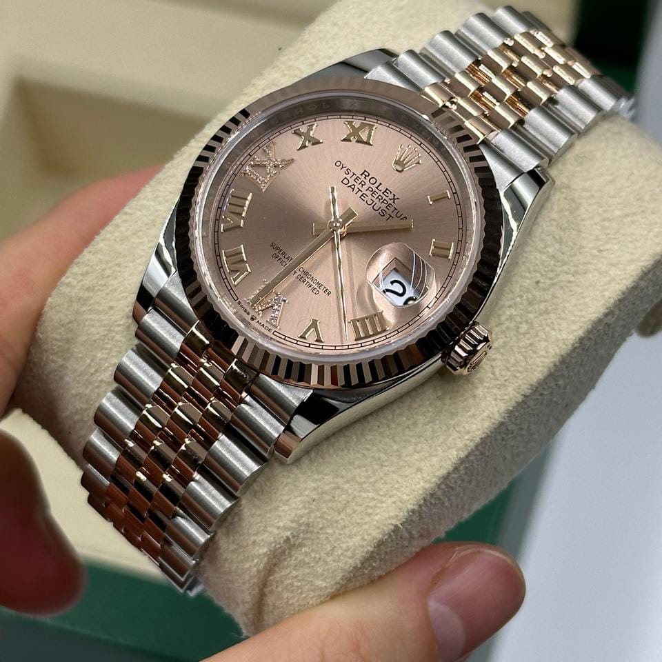 Rolex Datejust 36 126231 Pink Roman VIIX Diamonds Jubilee 2025