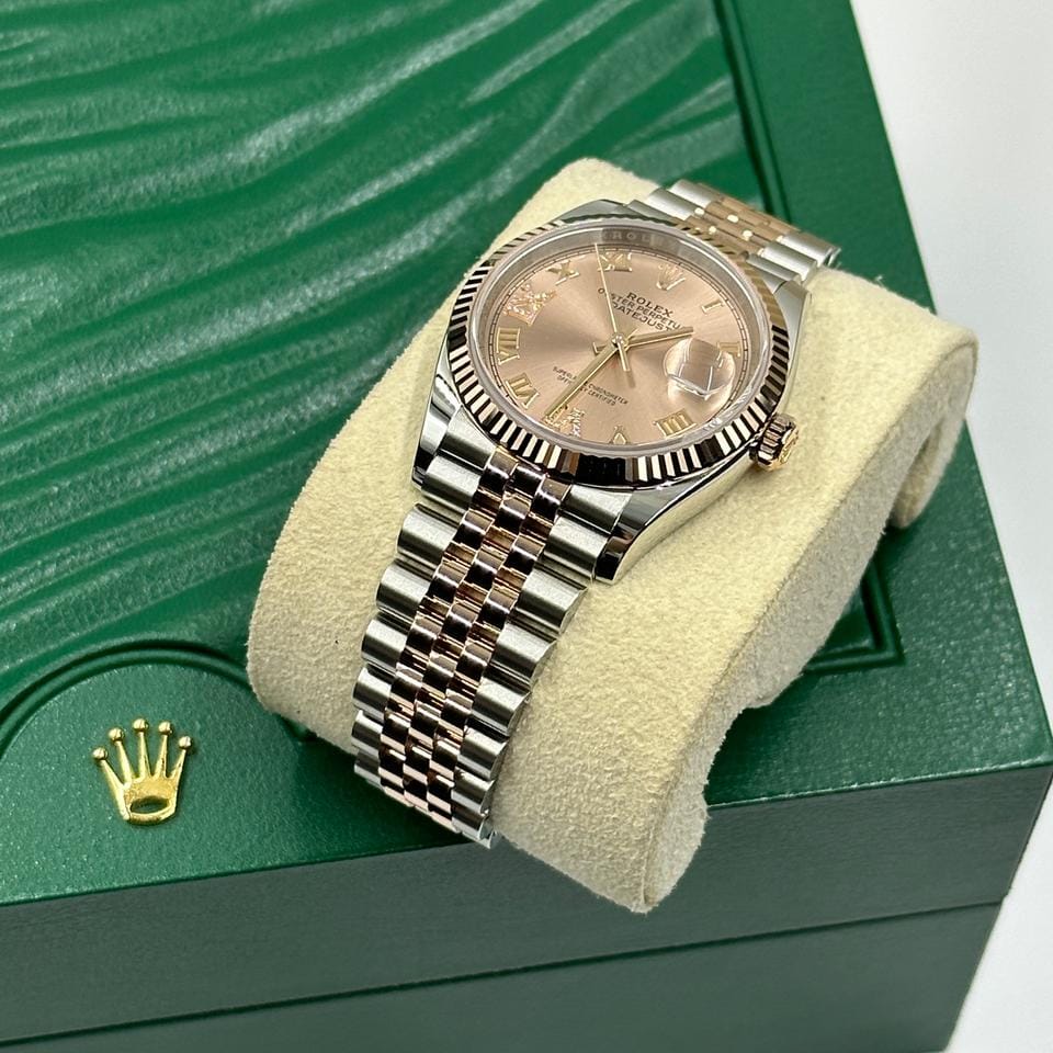 Rolex Datejust 36 126231 Pink Roman VIIX Diamonds Jubilee 2025