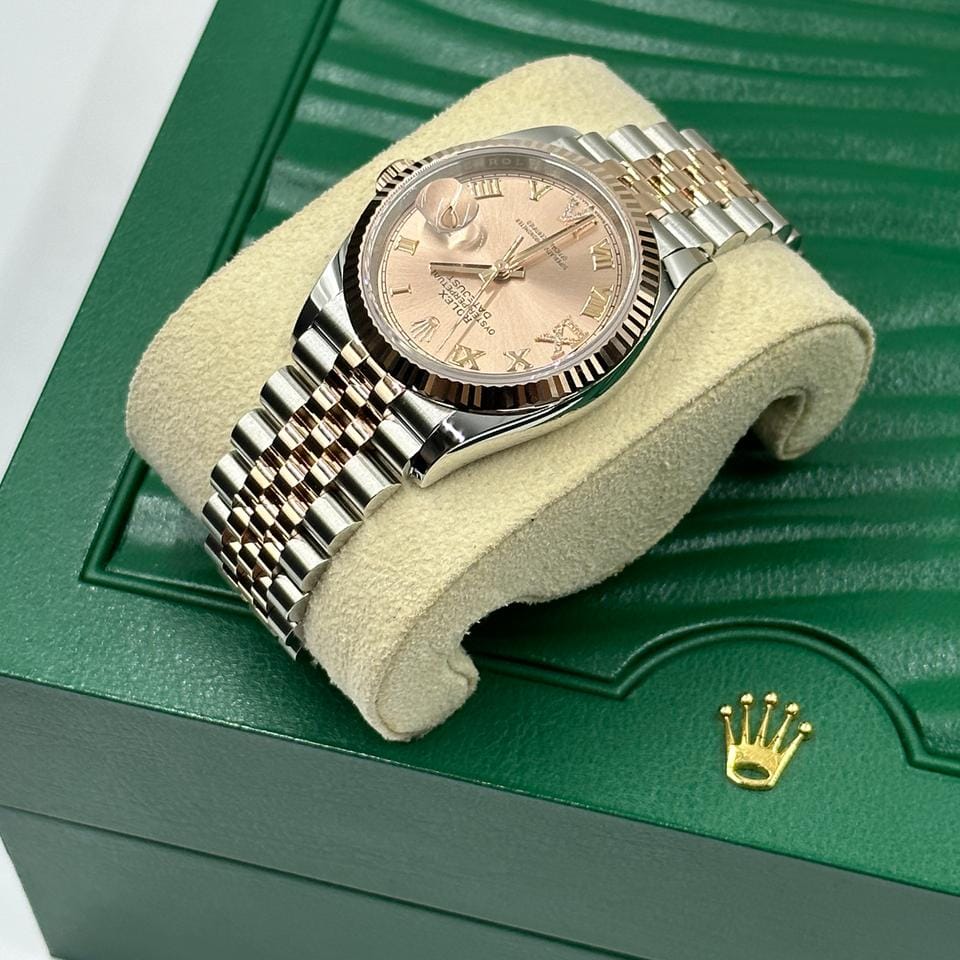 Rolex Datejust 36 126231 Pink Roman VIIX Diamonds Jubilee 2025
