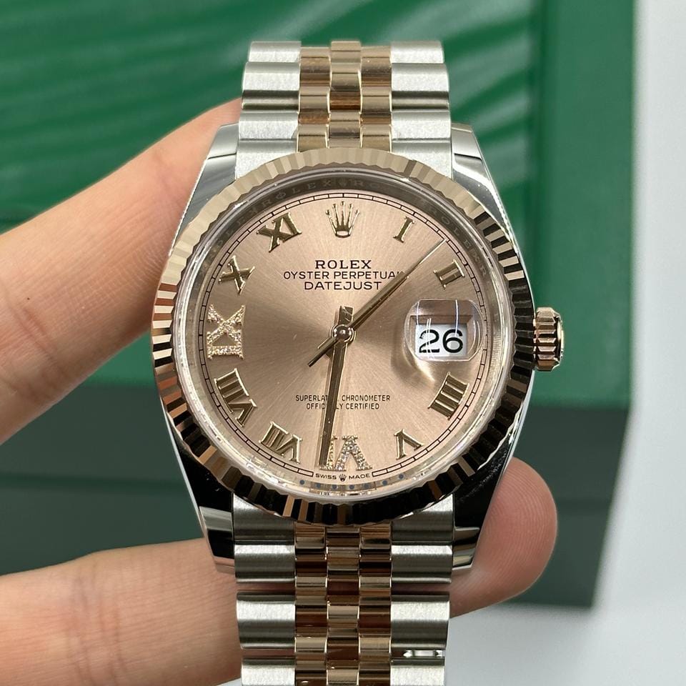 Rolex Datejust 36 126231 Pink Roman VIIX Diamonds Jubilee 2025