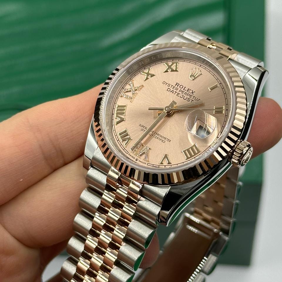Rolex Datejust 36 126231 Pink Roman VIIX Diamonds Jubilee 2025