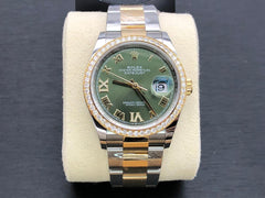 Rolex Datejust 36 126283 RBR Green roman viix Oyster 126283 RBR GREEN VIIX OYS