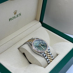 Rolex Datejust 36 126283RBR Green Roman VIIX Jubilee 2024
