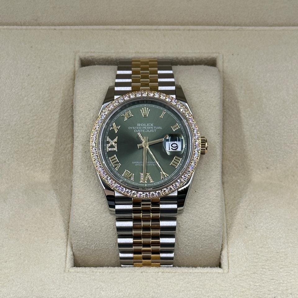 Rolex Datejust 36 126283RBR Green Roman VIIX Jubilee 2024