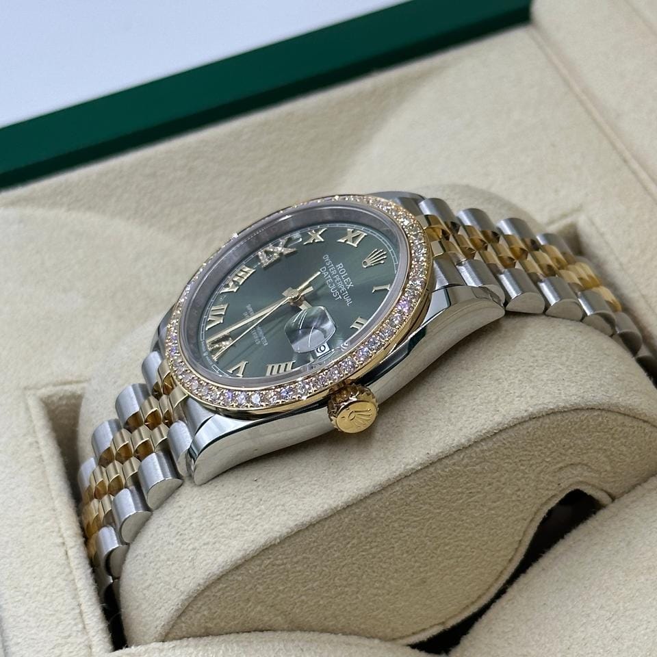 Rolex Datejust 36 126283RBR Green Roman VIIX Jubilee 2024