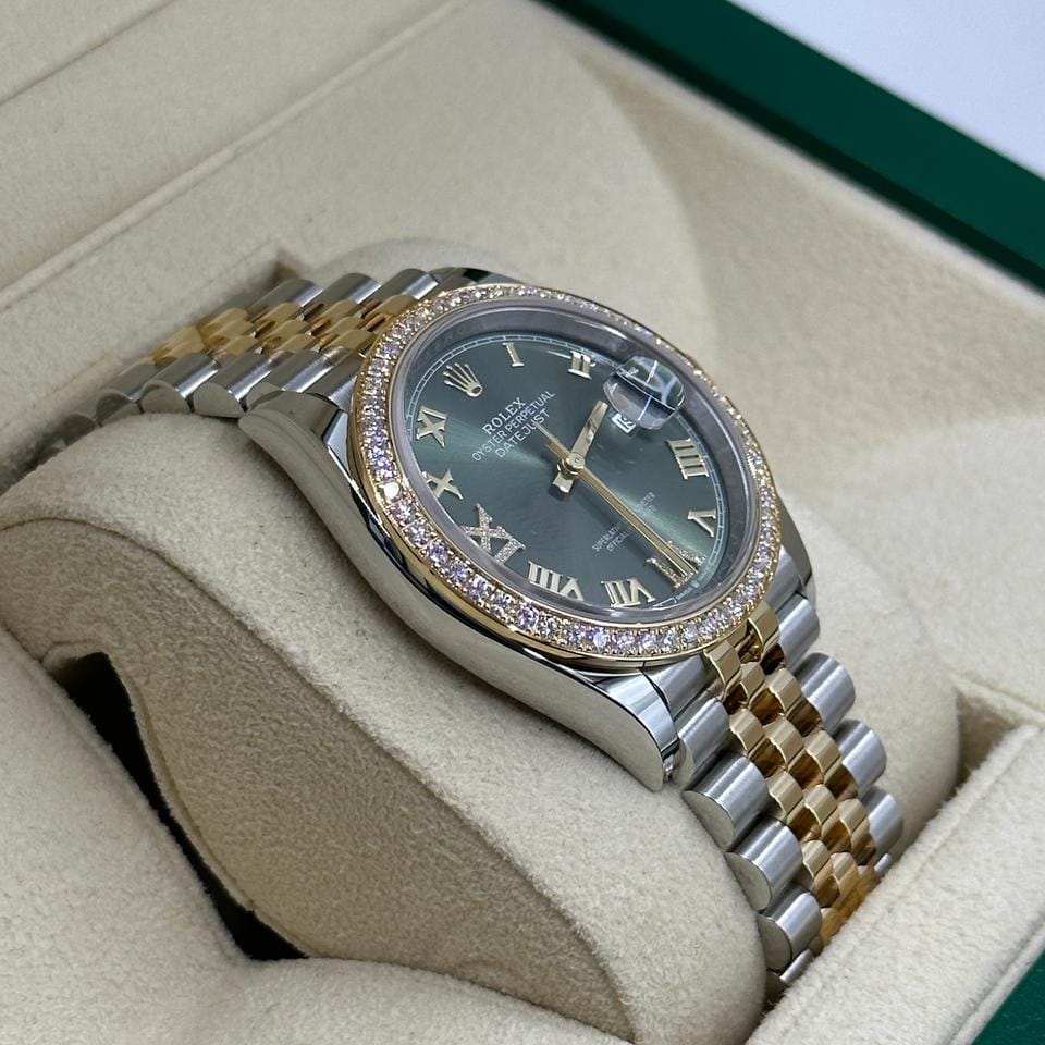 Rolex Datejust 36 126283RBR Green Roman VIIX Jubilee 2024