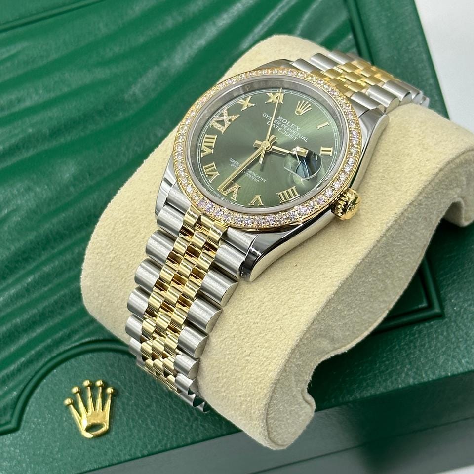 Rolex Datejust 36 126283RBR Green Roman VIIX Jubilee 2024