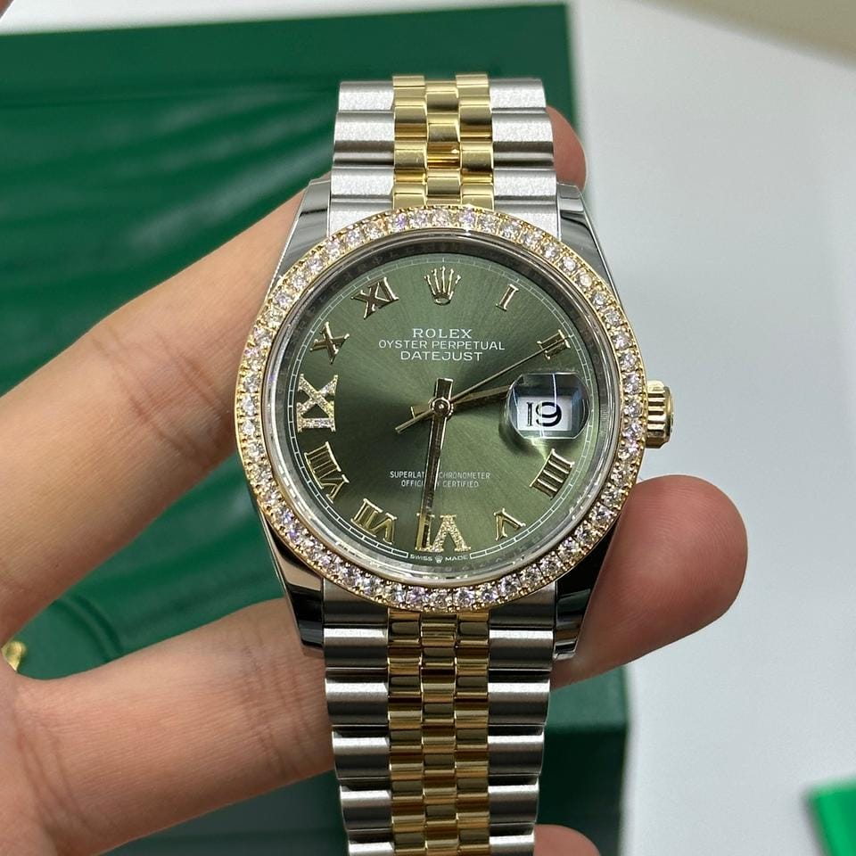 Rolex Datejust 36 126283RBR Green Roman VIIX Jubilee 2024