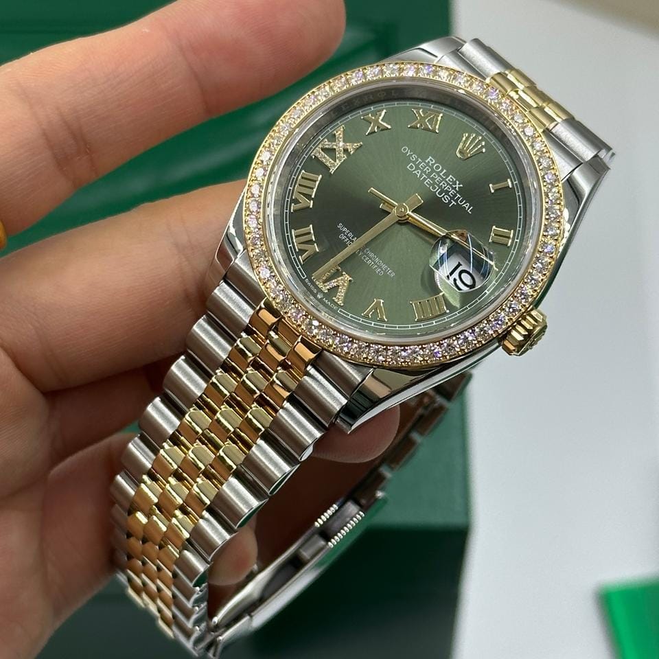 Rolex Datejust 36 126283RBR Green Roman VIIX Jubilee 2024