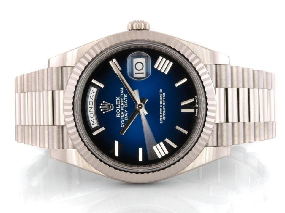Rolex Day-Date 36 228239 Weißgold 40mm Blue Ombré 08/2025