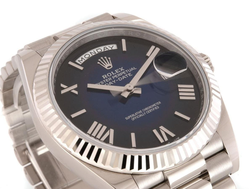 Rolex Day-Date 36 228239 Weißgold 40mm Blue Ombré 08/2025