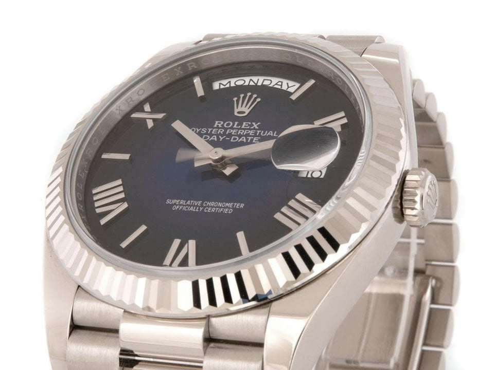 Rolex Day-Date 36 228239 Weißgold 40mm Blue Ombré 08/2025