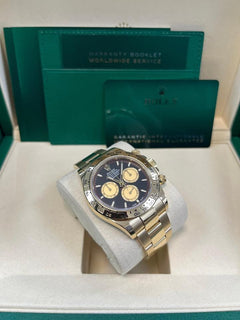 Rolex Yellow Gold Black And Champagne Index Dial Oyster Bracelet 126508