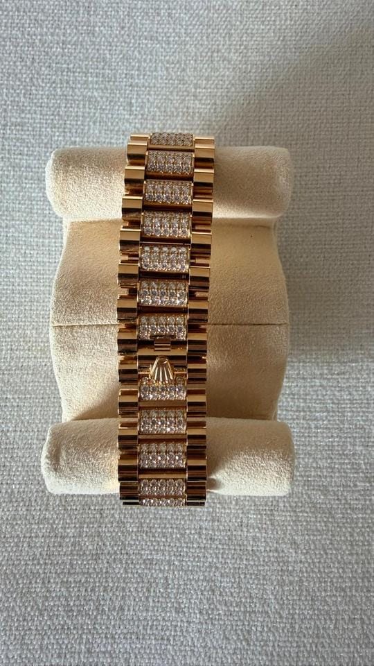 Rolex128238 Set complet jamais portée bracelet en diamant