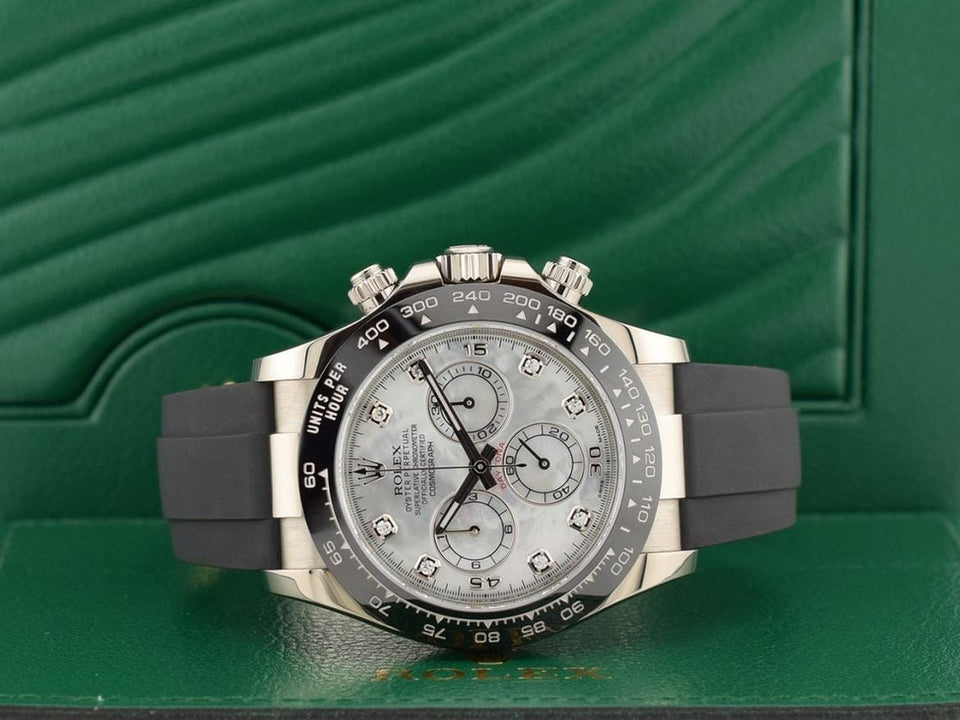Rolex | Daytona | 116519LN | White gold | 40 mm | Rubber | Mother of pearl
