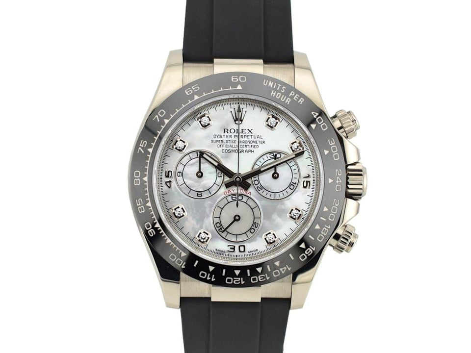 Rolex | Daytona | 116519LN | White gold | 40 mm | Rubber | Mother of pearl