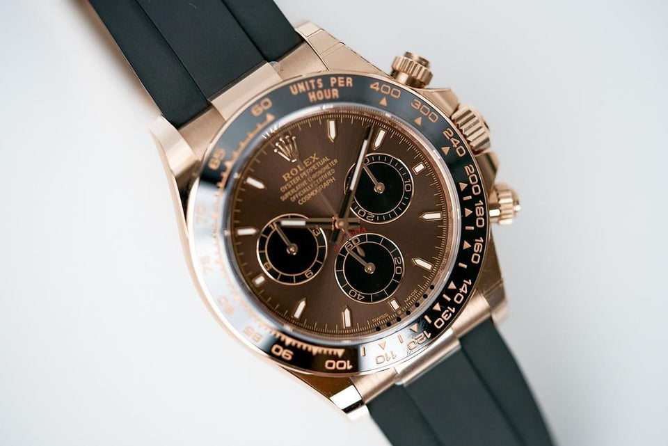 Rolex | Daytona | 126515 | Rose gold | 40 mm | Rubber | Brown | Automatic