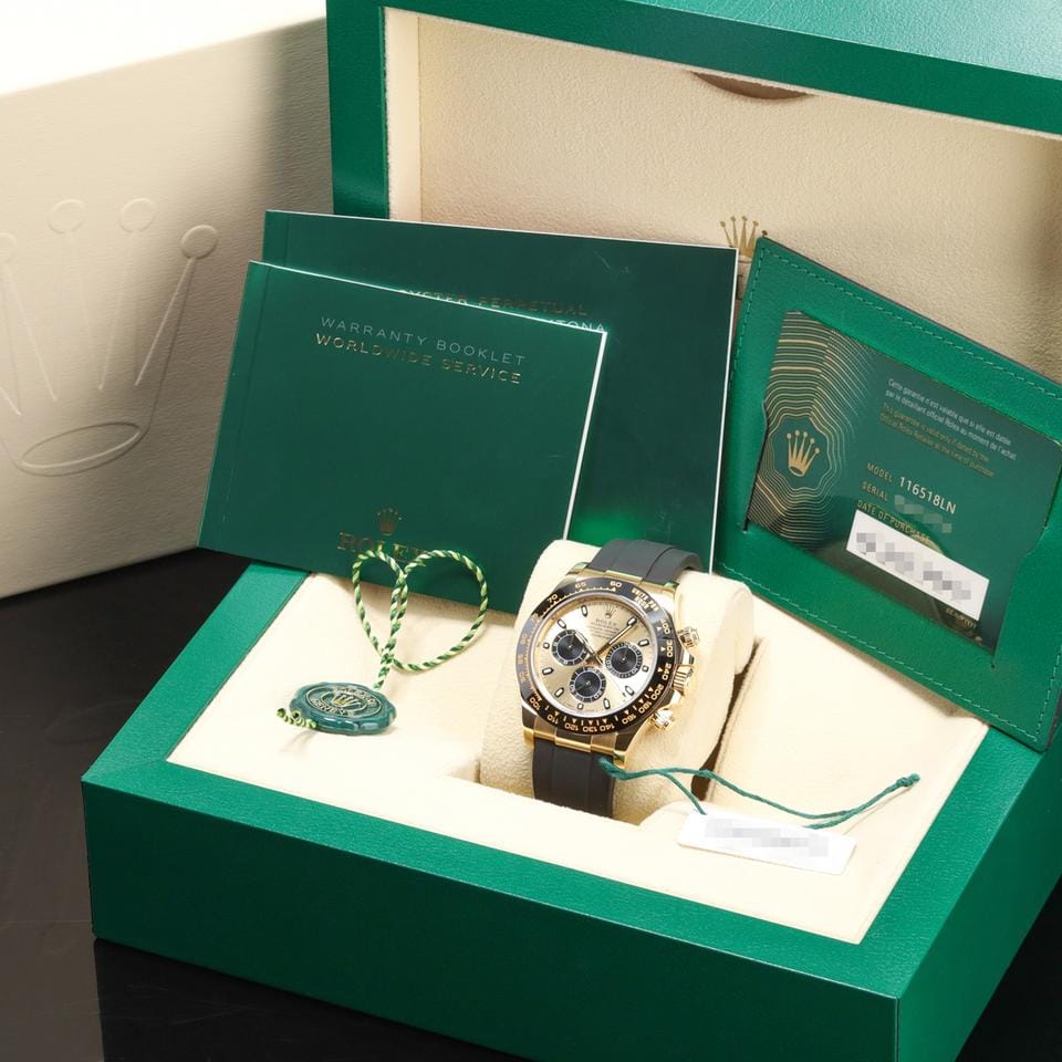 Rolex | Daytona | 116518LN | Yellow gold | 40 mm | Rubber | Gold | Automatic
