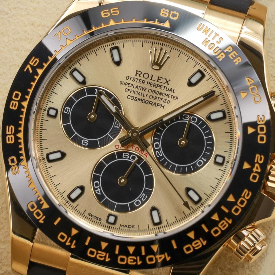 Rolex | Daytona | 116518LN | Yellow gold | 40 mm | Rubber | Gold | Automatic