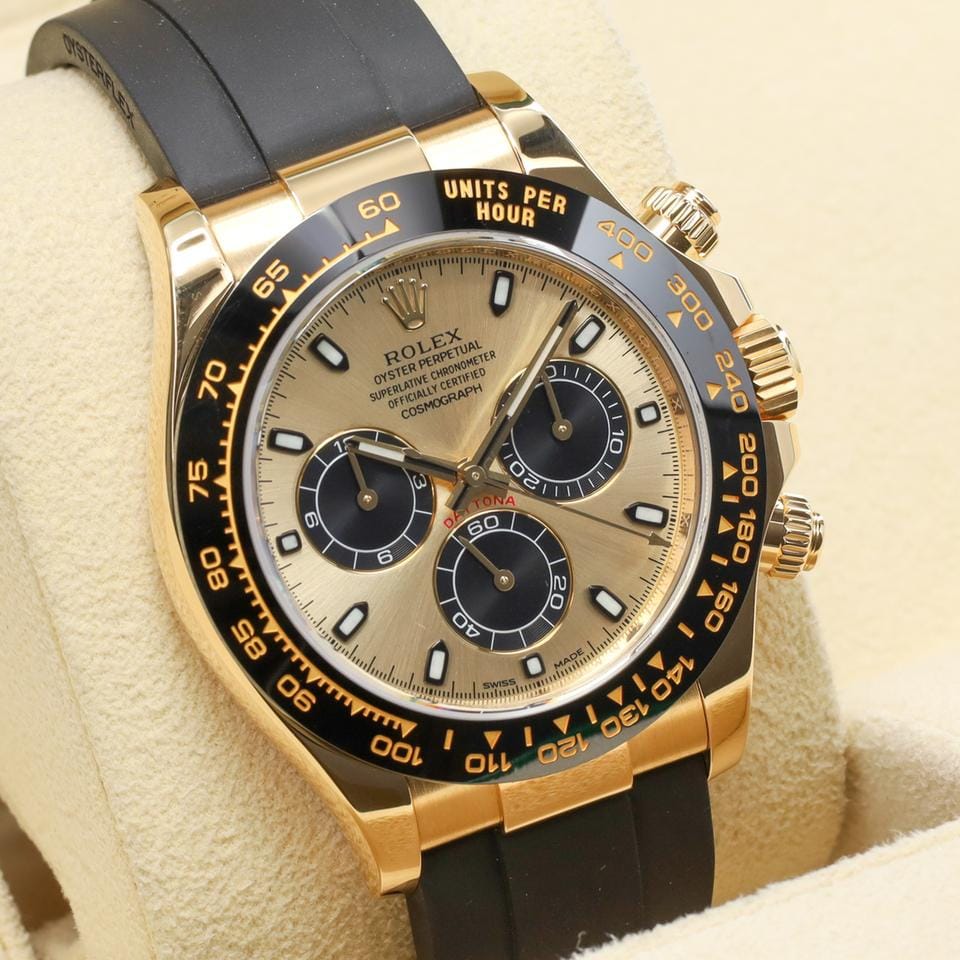 Rolex | Daytona | 116518LN | Yellow gold | 40 mm | Rubber | Gold | Automatic