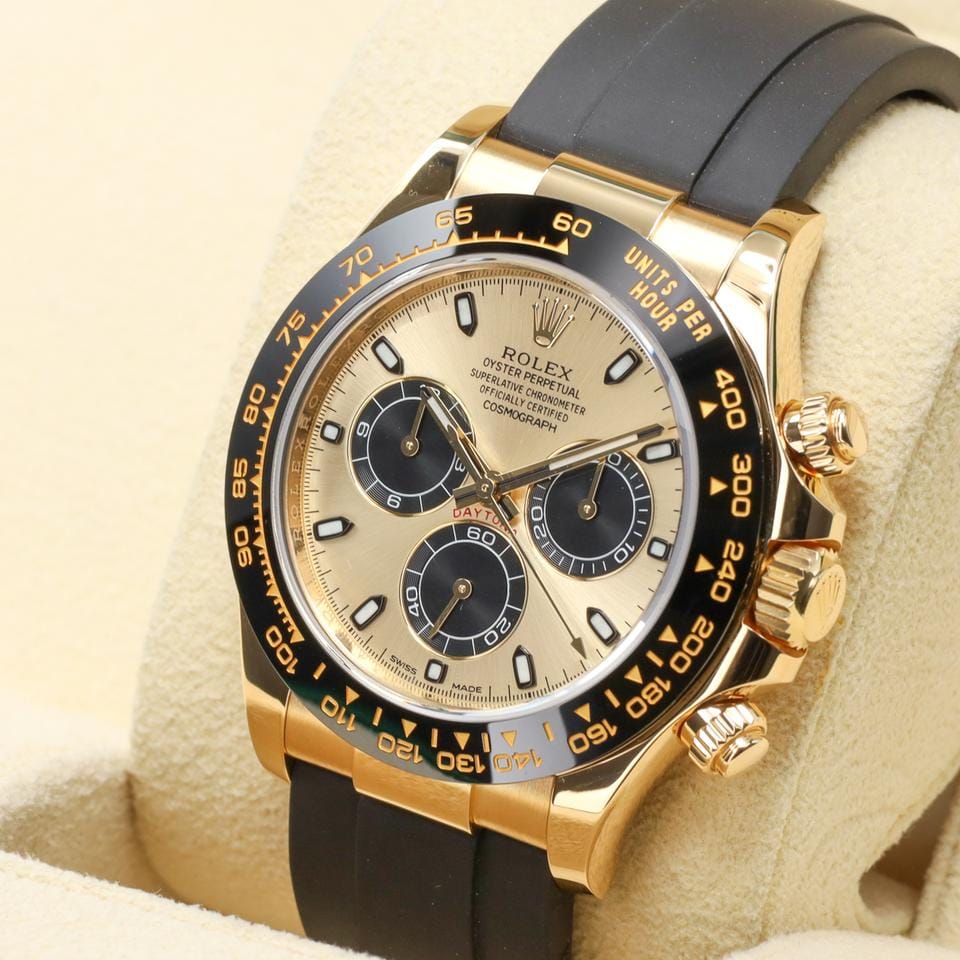 Rolex | Daytona | 116518LN | Yellow gold | 40 mm | Rubber | Gold | Automatic