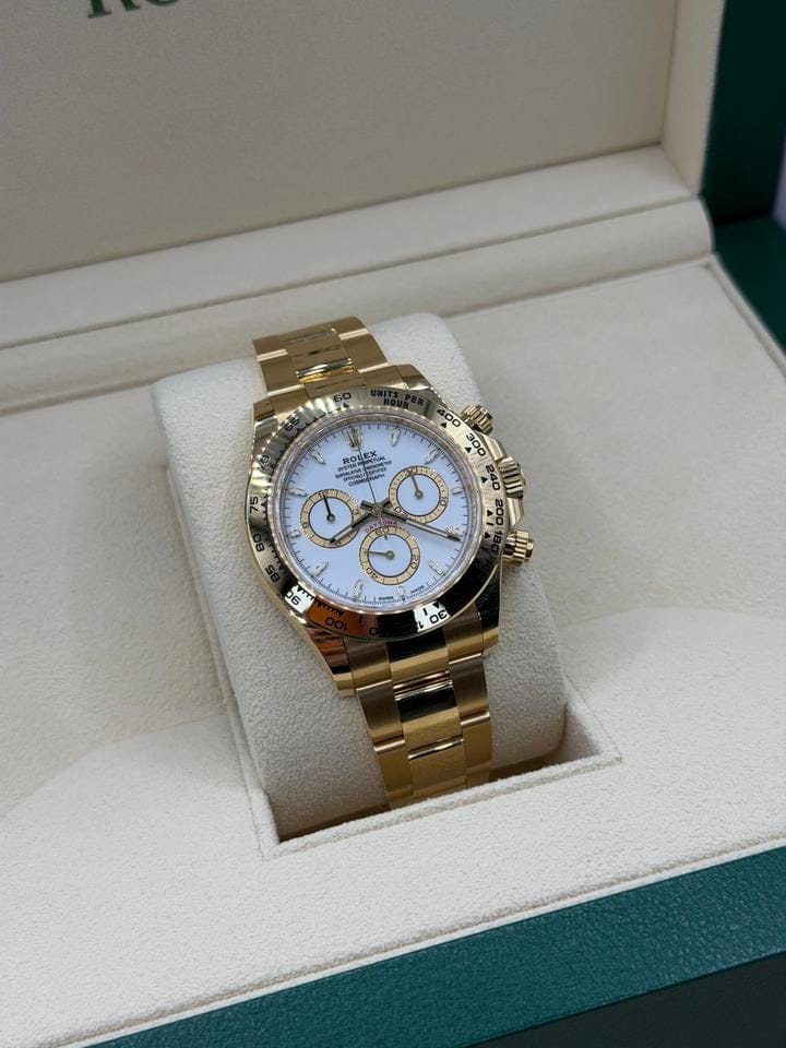 Rolex | Daytona | 126508 | Yellow gold | 40 mm | Yellow gold | White | Automatic