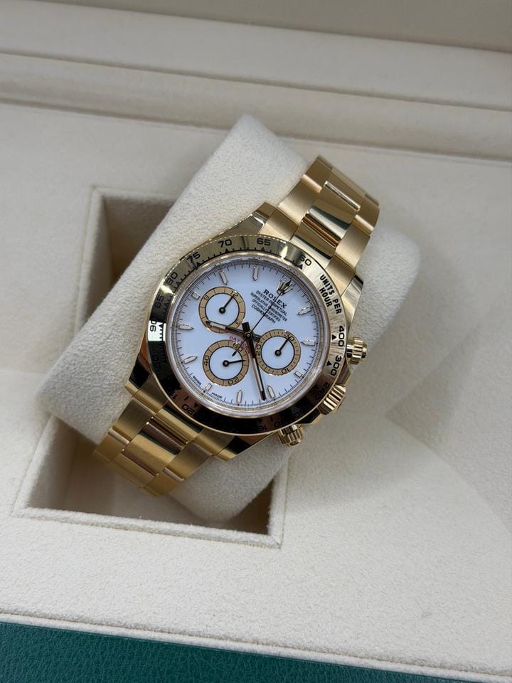 Rolex | Daytona | 126508 | Yellow gold | 40 mm | Yellow gold | White | Automatic