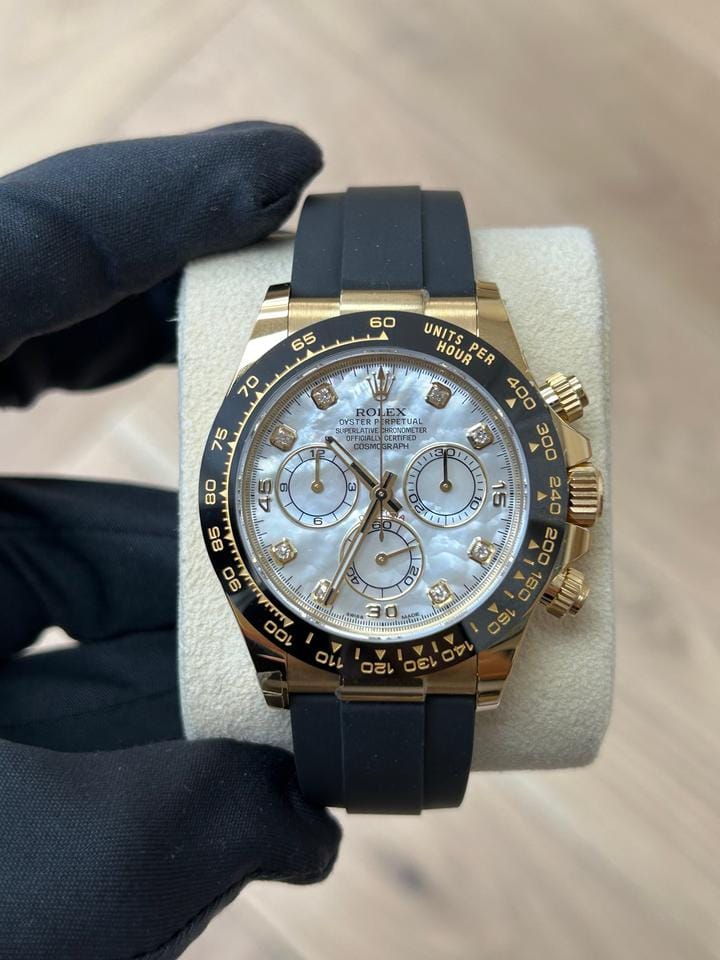 Rolex | Daytona | 116518LN | Yellow gold | 40 mm | Rubber | Mother of pearl | Automatic